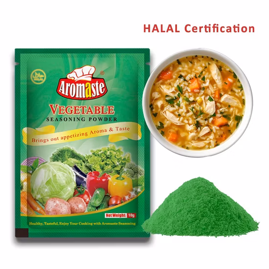 Halal 10g Sachet Vegetable Flavored Powder Used for Cassava Leaves